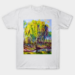 Willow near the Muga river T-Shirt